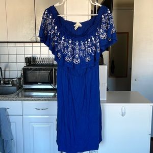 Flirty off shoulder dress